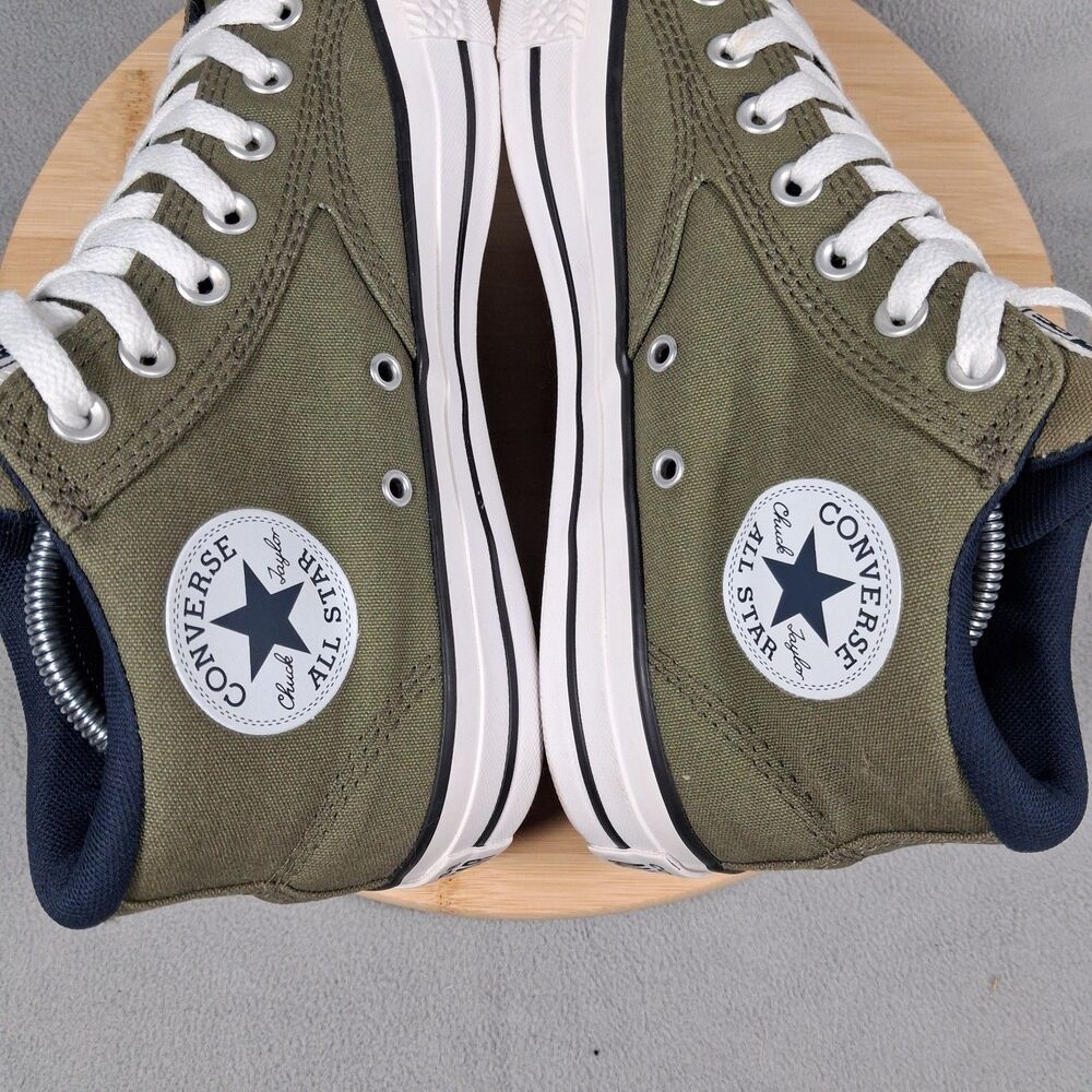 Converse Men's CTAS Size 9.5 Malden Street Green Mid Top Shoes Sneakers - Picture 12 of 15